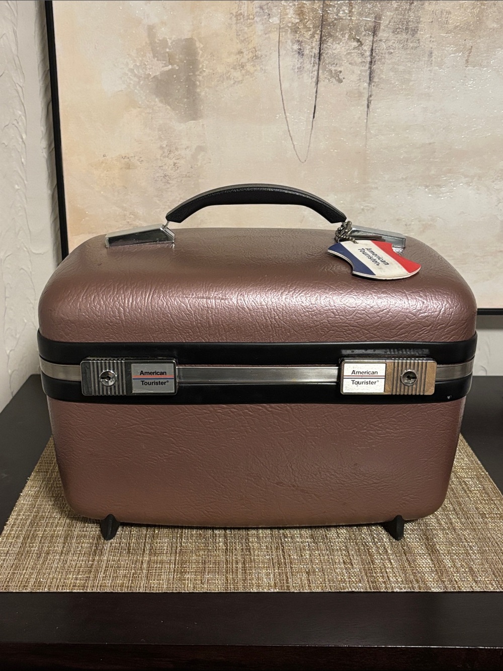 Vintage American Tourister Train Carry On
